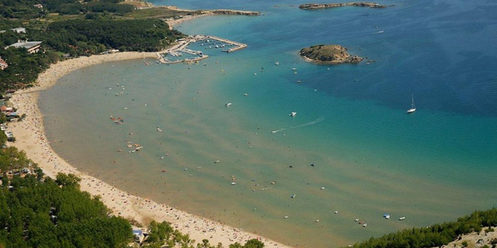 Rajska plaža u Loparu na otoku Rabu